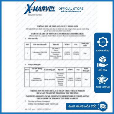Sản phẩm hộ trợ sức khoẻ nam ,gel titan đỏ  nga chính hãng Maxmana   XMARVEL