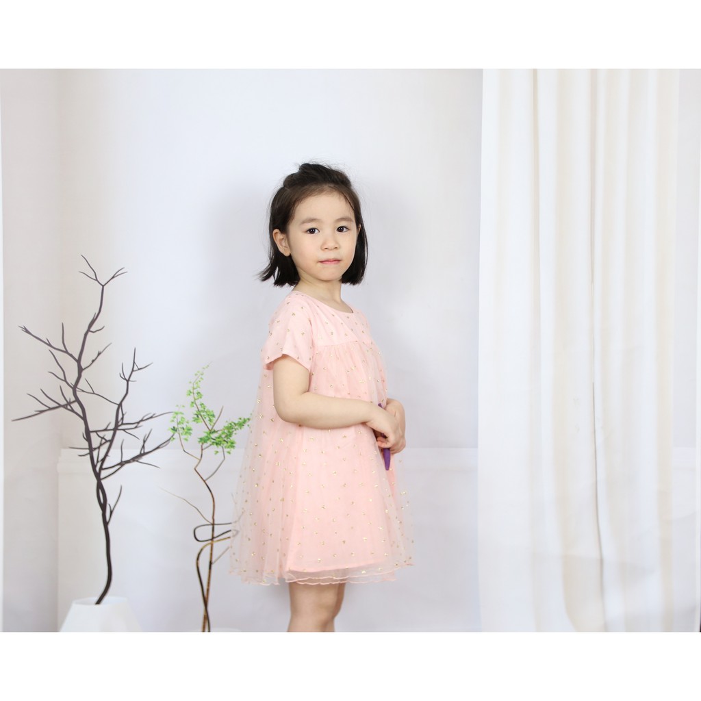 Váy công chúa- PIKA KIDS chất liêu ren mềm , mịn, mát cho bé 1-6 tuổi Váy bé gái