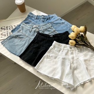 Quần short loe lưng cao bốn màu MILINAA C2349 C2350