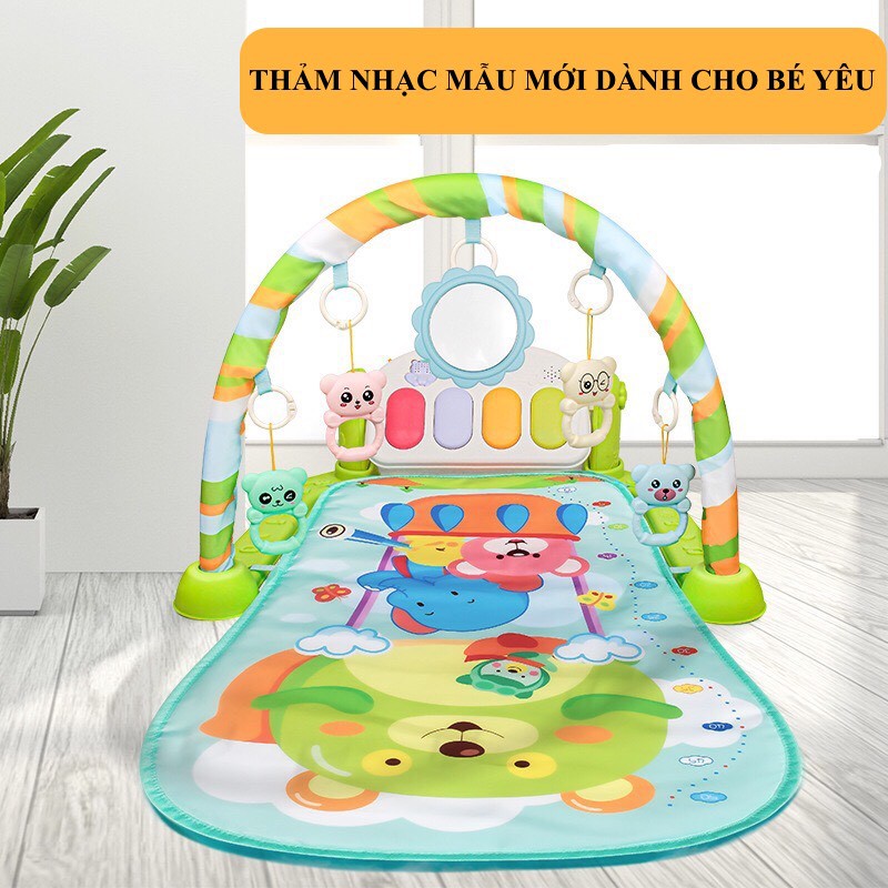Thảm nhạc cho bé vui chơi 0-24 tháng (thảm gấu)