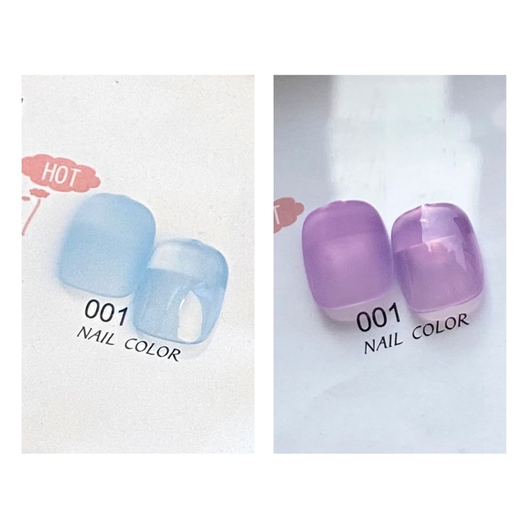 Sơn móng tay thạch trong suốt màu sắc thời trang tùy chọn 8ml