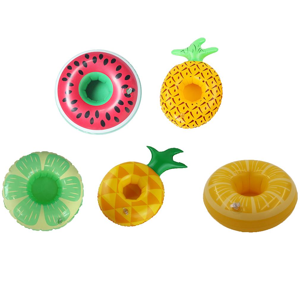 Pool Water Inflatable Swim Floats Fruit Cup Holder Drink Holder Party Toy Boat
