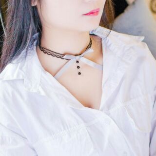 Vòng cổ tattoo nơ xinh