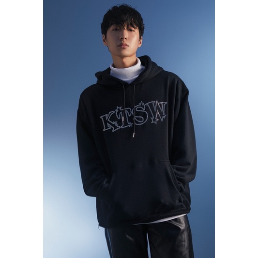 Áo hoodie thun nỉ đính đá KTSW RHINESTONES