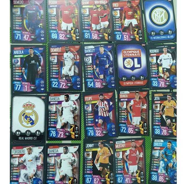Thẻ lẻ MATCH ATTAX UCL 2019/20