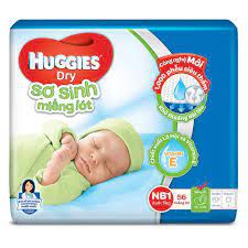 Miếng lót sơ sinh Huggies NB1 56 miếng