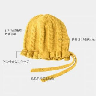 Mũ Len Tai Bèo Cho Bé