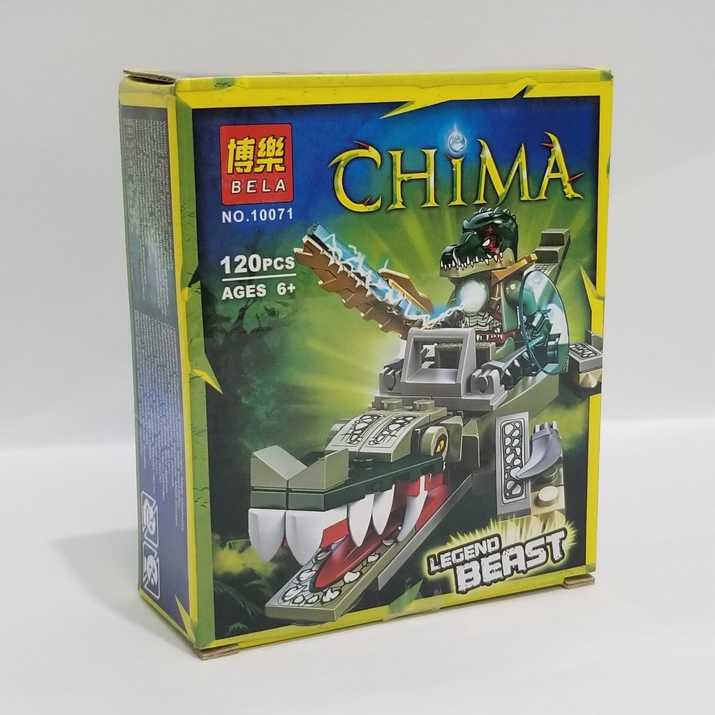 Đồ chơi xếp hình lắp ráp Chima cá sấu LemoShop, đồ chơi thông minh cho bé bằng nhựa ABS an toàn gồm 120 chi tiết 10071