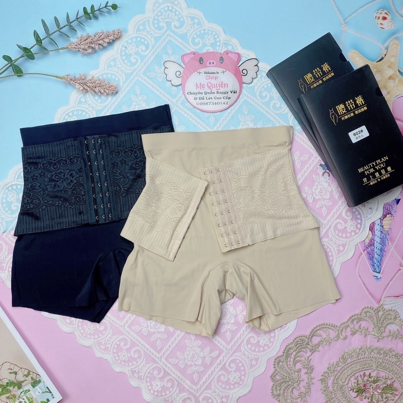 Quần gen bụng mặc váy cài trước chống cuộn , quần gen định hình nâng mông giảm eo cao cấp
