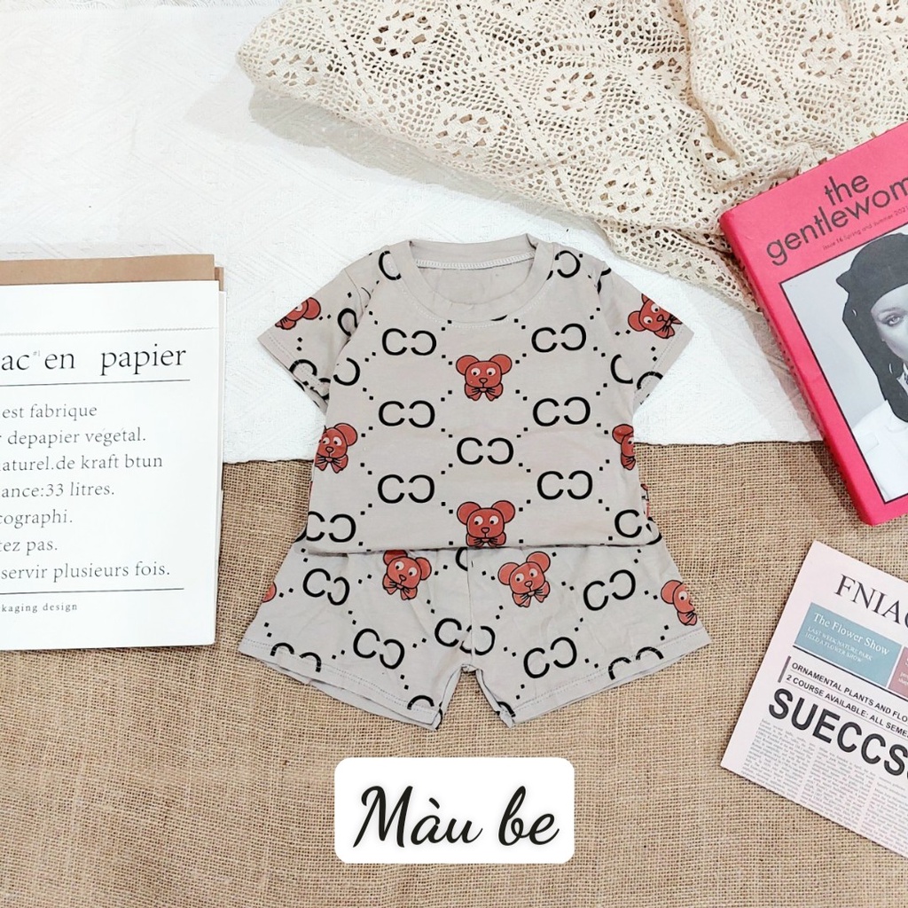 Đồ bộ bé trai và đồ bộ bé gái cho bé Từ 8 đên 19kg AM942 - Bộ quần áo trẻ em cộc tay TTR253