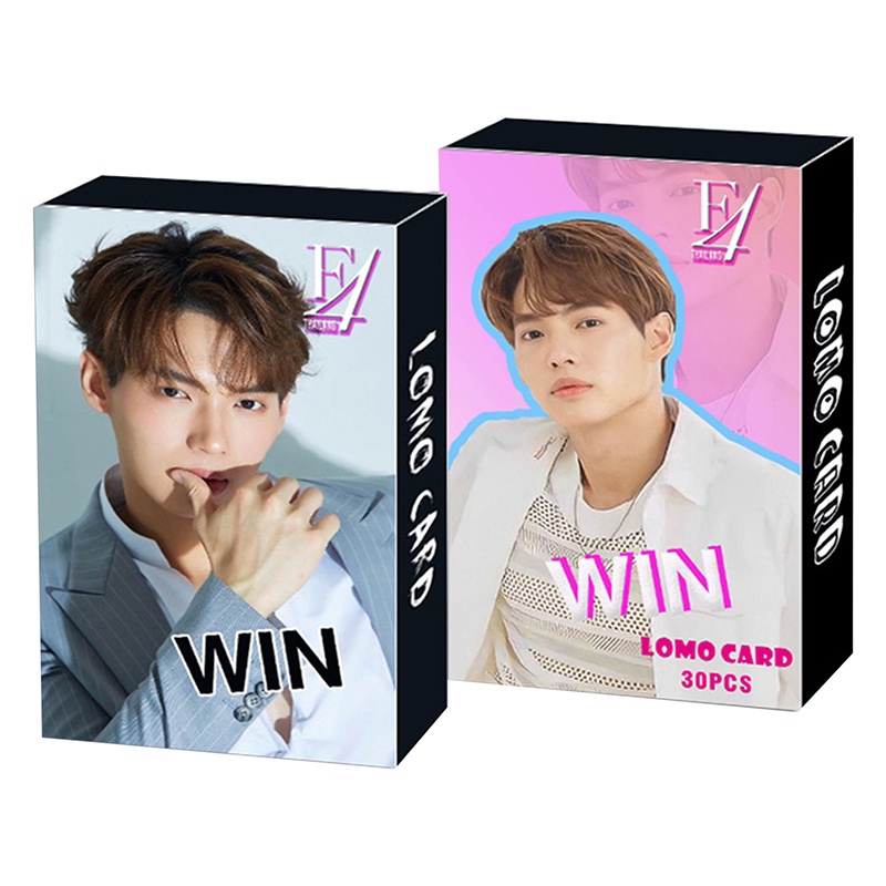 Hộp 30 Tấm Thẻ Hình Thần Tượng F4 Thái Lan Bright Win DEW NANI Zeenunew Kinnporsche