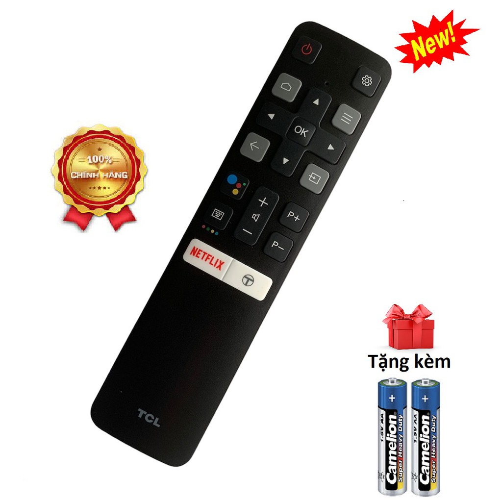 Điều khiển tivi TCL giọng nói Chính hãng mới 100% remote, mót bấm tv tcl thông minh smart L40S66A, L