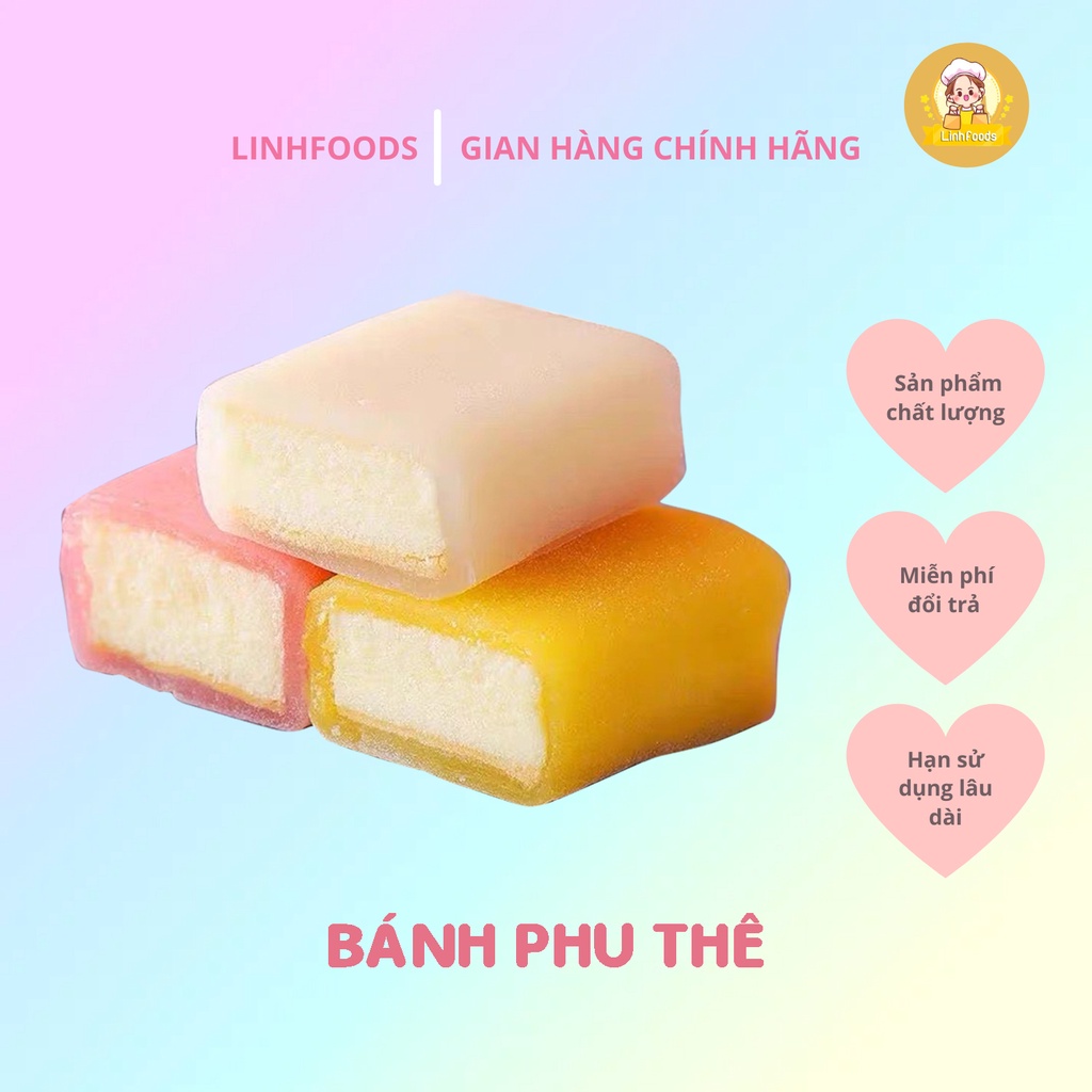 Bánh Phu Thê Bông Lan Mochi Đài Loan Mềm, Dẻo