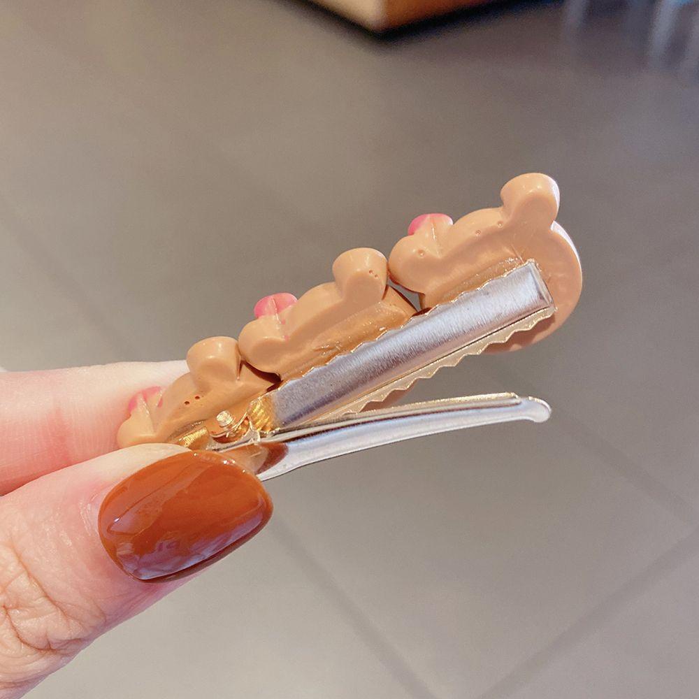 Kẹp Tóc Hình Bánh Quy / Gấu Hoạt Hình Đáng Yêu Cho Nữ VANES1