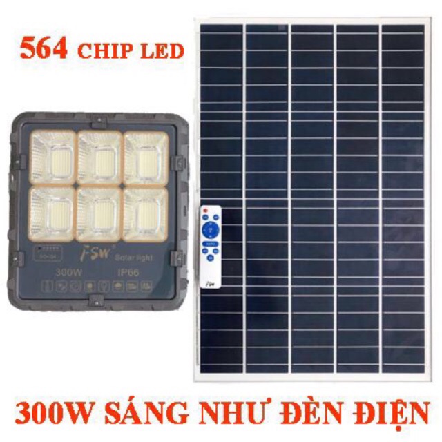 Đèn năng lượng mặt trời 300W Active tiêu chuẩn quân đội Mỹ chuyên công trình ngoài trời siêu sáng chống nước IP66