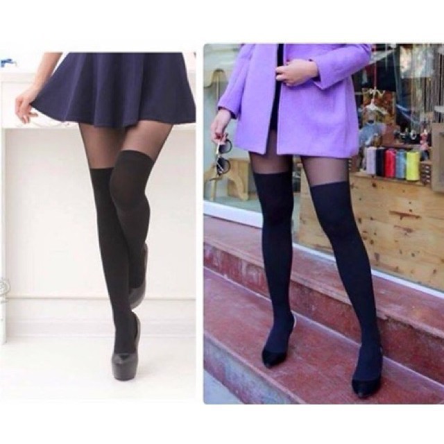 Quần tất nữ Giả Boots (bốt) Mazzi Siêu Dai phong cách sang chảnh Hàn Quốc