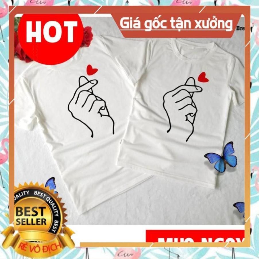 Mẫu áo đôi bắn tim giá siêu rẻ cực chất - áo thun đôi unisex dành cho tình nhân [SỐC]