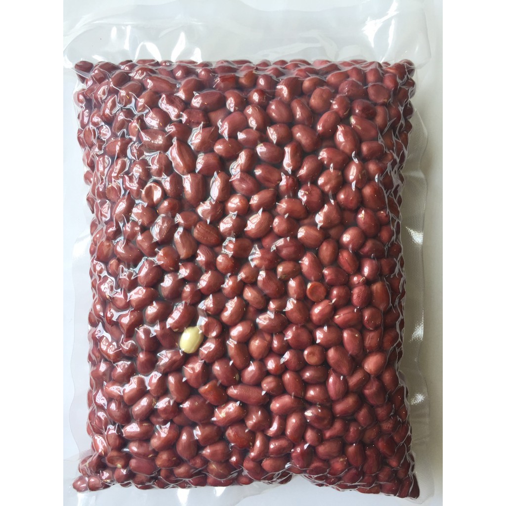 Lạc Đỏ Bóc Tay 1Kg Phơi Nắng Tự Nhiên Không Chất Bảo Quản, Nhân Lạc Đỏ, Đậu Phộng Đỏ (Túi hút chân không đảm bảo)