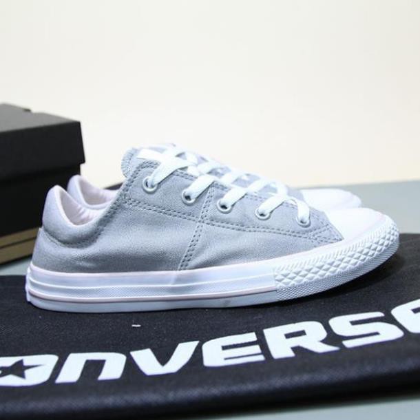 [Xả] Giày Converse Madison thấp cổ vải xám CTVX33 [Sẵn Hàng] '