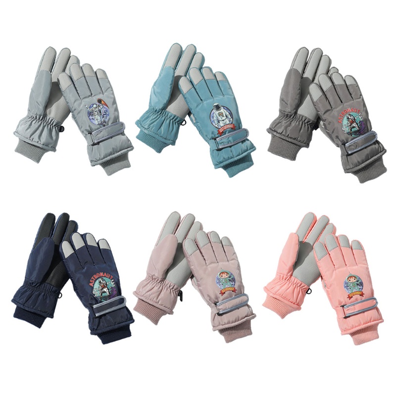 Găng Tay Trượt Tuyết Chống Thấm Nước Giữ Ấm Mùa Đông Cho Bé