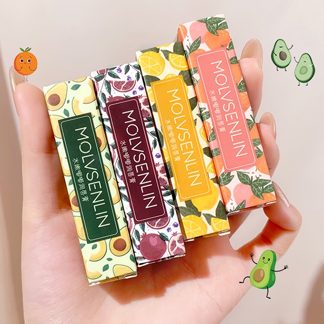 Son Dưỡng Môi Lip Balm Hoa Quả Molvsenlin 3.2g