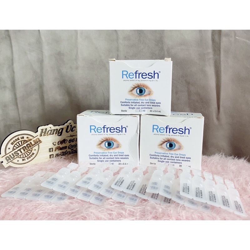 Thuốc nhỏ mắt Refresh Plus dạng tép 0,4mlx