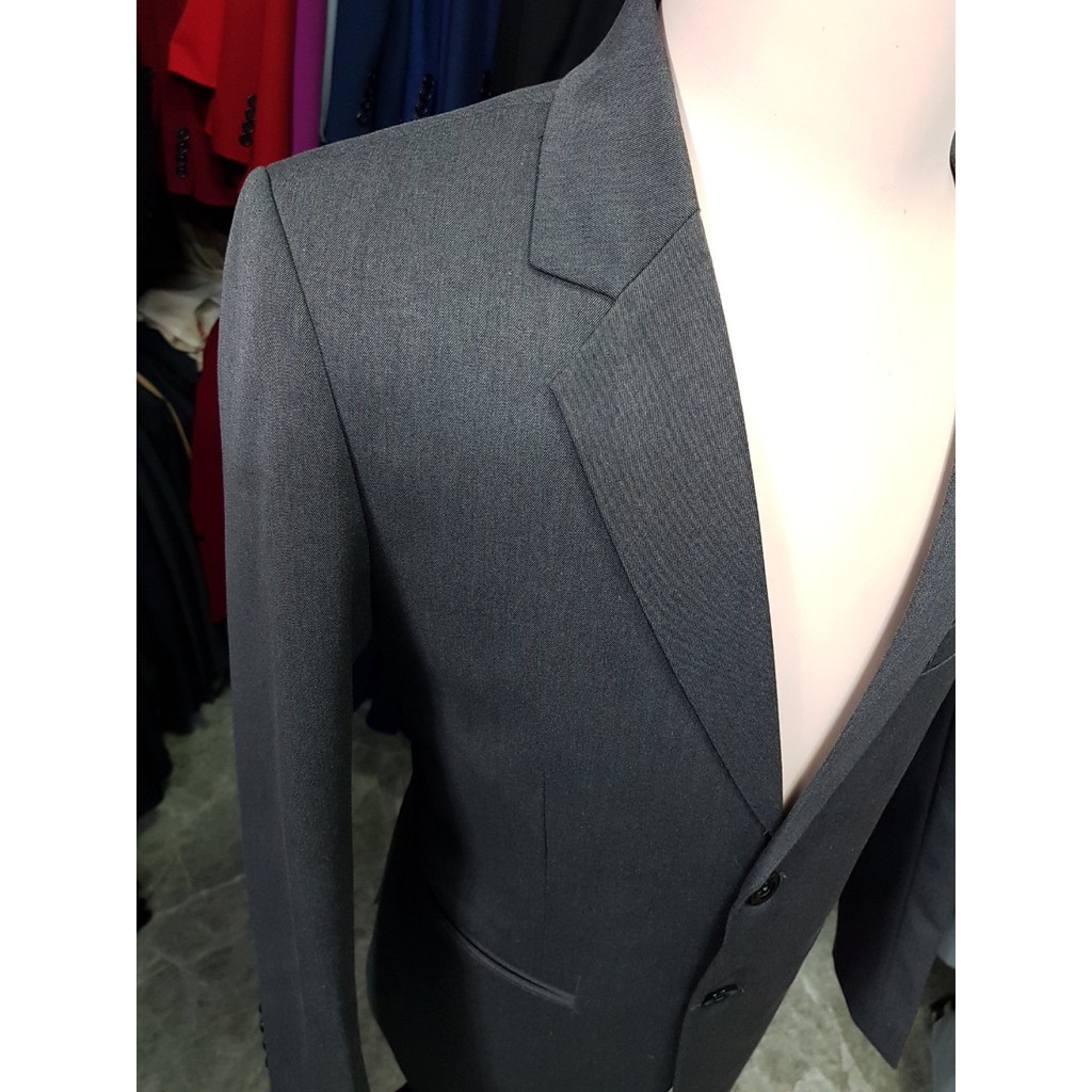 Áo Vest Nam Form Suông màu Xám 2 nút chất vải mềm mịn