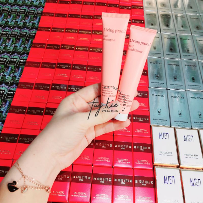 [ Minisize 30ml *2 ] Bộ Gội Xả Cho Tóc Uốn Xoăn Living Proof Curl