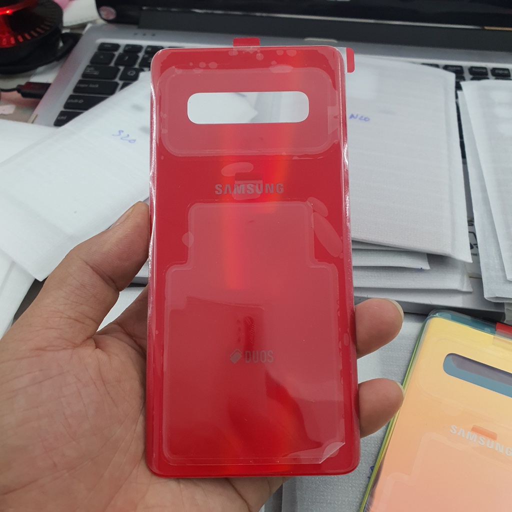 Nắp Lưng Kính Samsung S10 Plus Chính Hãng, Đủ Màu, Màu Zin Nguyên Bản Samsung