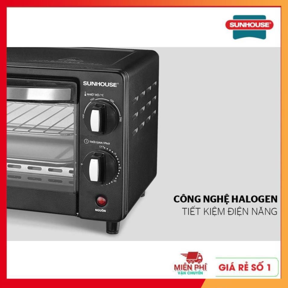 [FreeShip – Sale khô máu] Lò nướng sunhouse cao cấp công nghệ nướng Halogen tiết kiệm điện năng.