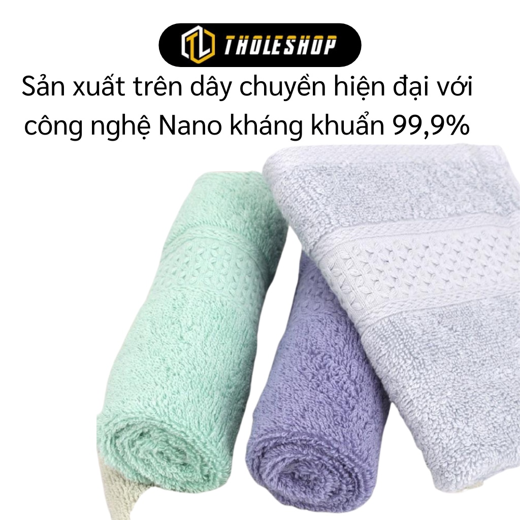 Khăn Mặt - Khăn Gội Dệt Bông Mền Kháng Khuẩn, Thấm Hút Tốt 34x34cm 8262