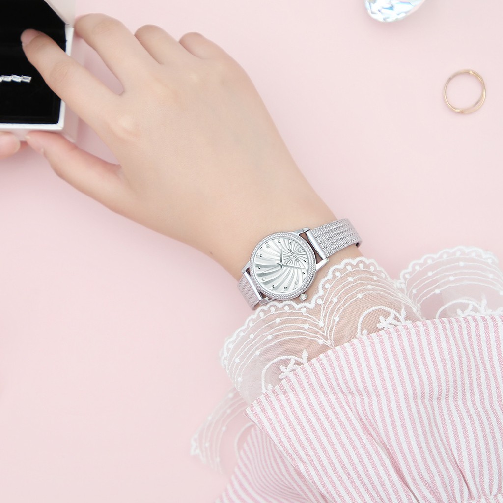 Đồng hồ nữ JULIUS JA-1219 dây thép | Julius Official