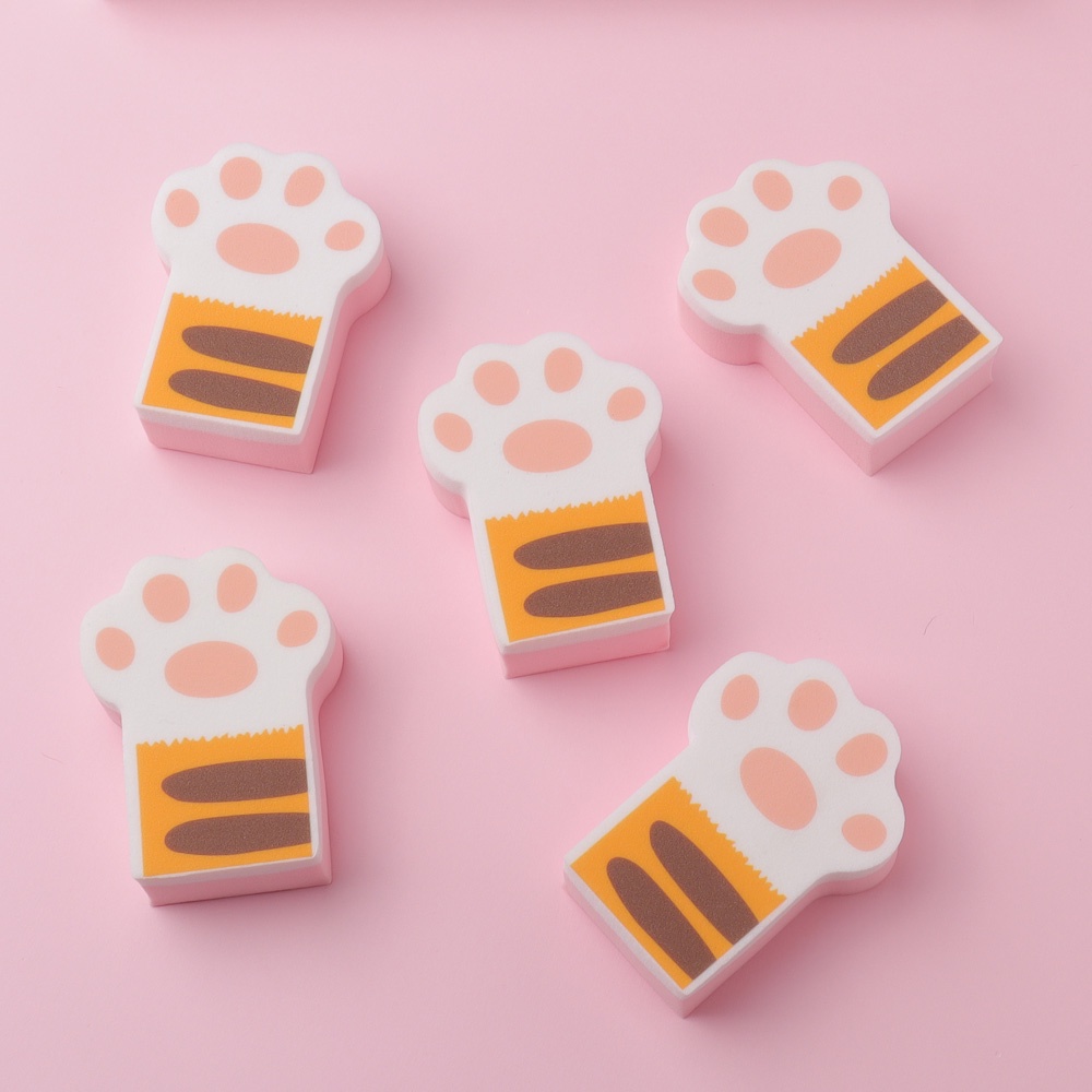 1 Cái Mút Trang Điểm Ướt Và Khô Hình Chân Mèo Dễ Thương Fmz