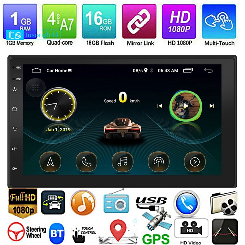 Máy Định Vị Gps 7 Inch 2din Fm 9999 (Au) G4 | BigBuy360 - bigbuy360.vn