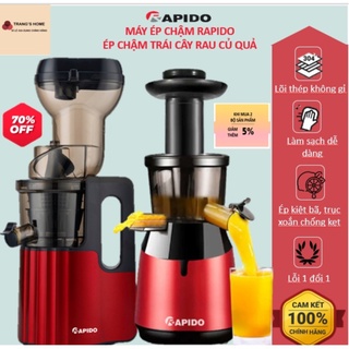 MÁY ÉP CHẬM TRÁI CÂY RAU CỦ QUẢ RAPIDO RSJ150,  RSJ120B; RSJ120 W; RSJ200M, MÁY ÉP NƯỚC CHẬM ÉP KIỆT, TIẾT KIỆM ĐIỆN