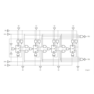 IC số 74HC193E (74193) / DIP-16 / Up&Down 4-bit Binary Counters / Linh Kiện Điện Tử