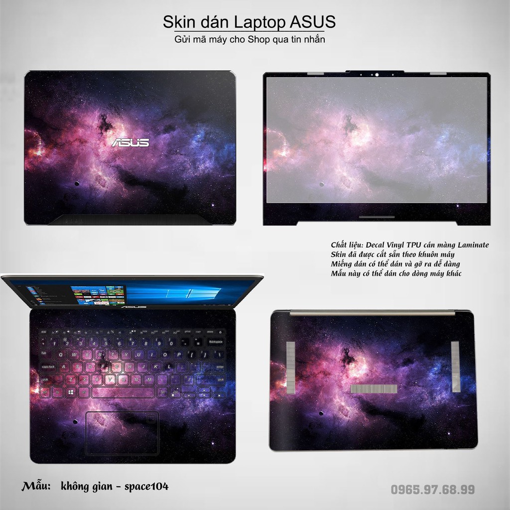 Skin dán Laptop Asus in hình không gian _nhiều mẫu 18 (inbox mã máy cho Shop)