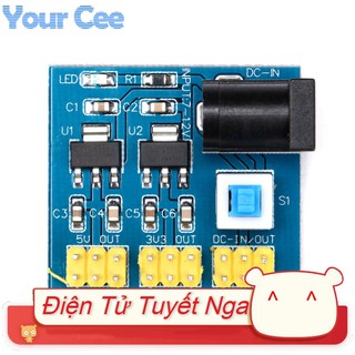 Mạch nguồn chuyển đổi DC-DC 12V sang 3.3V 5V 12V AMS1117