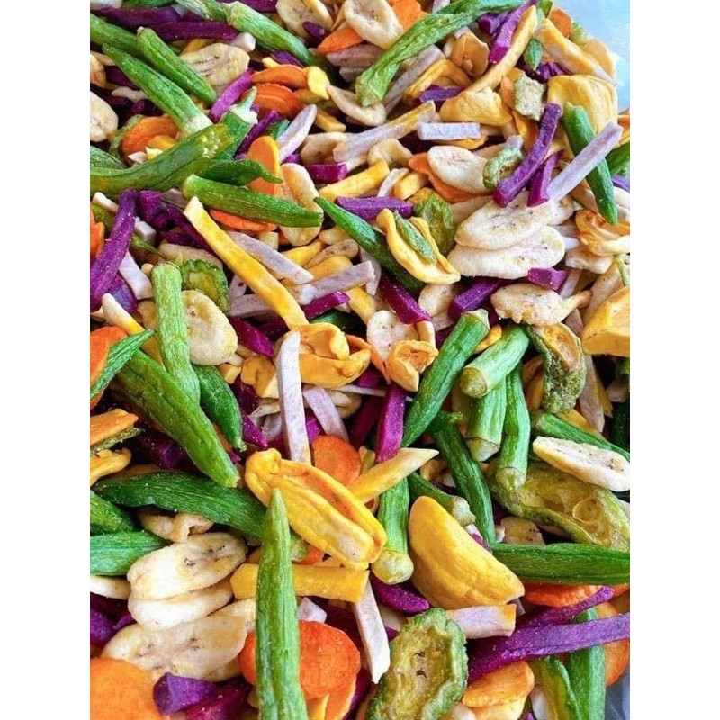 500GR HOA QUẢ SẤY THẬP CẨM NGUYÊN CÁNH ĐÀ LẠT GIÒN XỐP