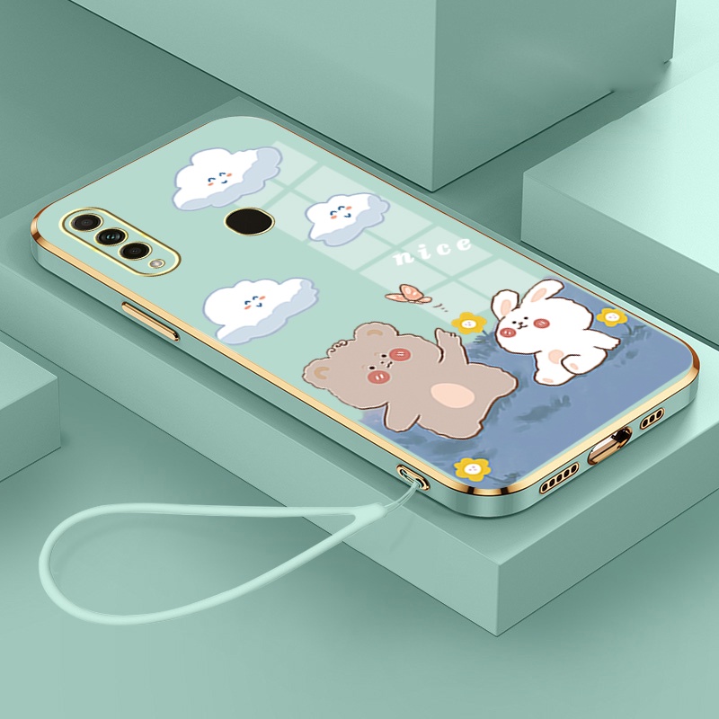 Ốp Điện Thoại Silicon Mềm Mạ Điện Chống Sốc Cho OPPO A31 2020 Ddx01