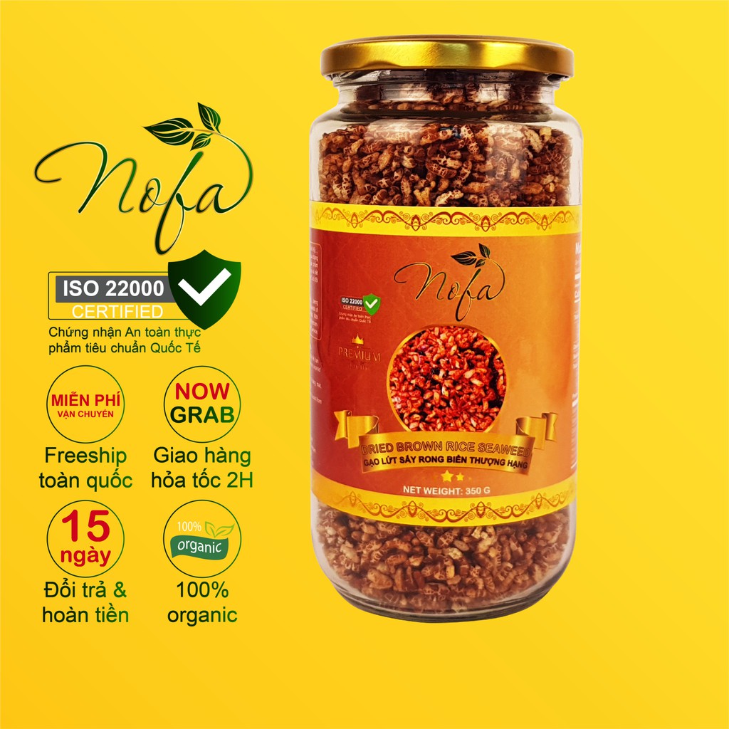 Gạo Lứt Rong Biển Nofa Giòn Rụm 500g Hỗ Trợ Giảm Cân, Keto, Eat Clean Lành Mạnh | BigBuy360 - bigbuy360.vn