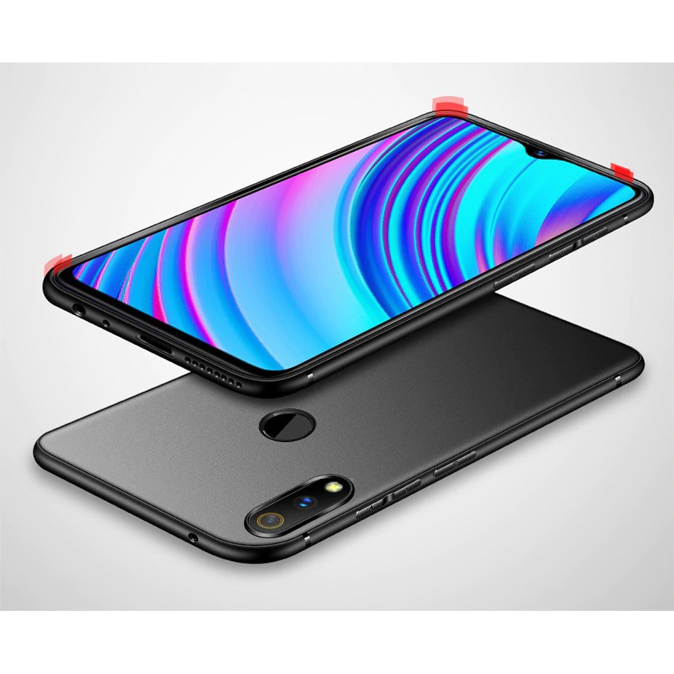 Ốp lưng silicon màu đen OPPO Realme 3, Realme 3 Pro