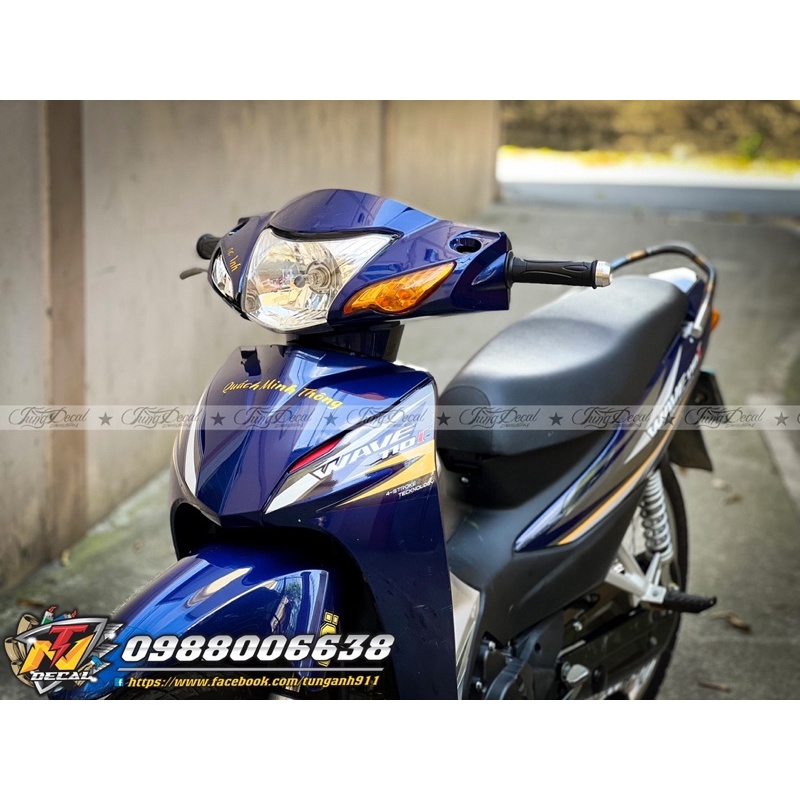 Tem rời Wave 110 - Tem xe wave tím than