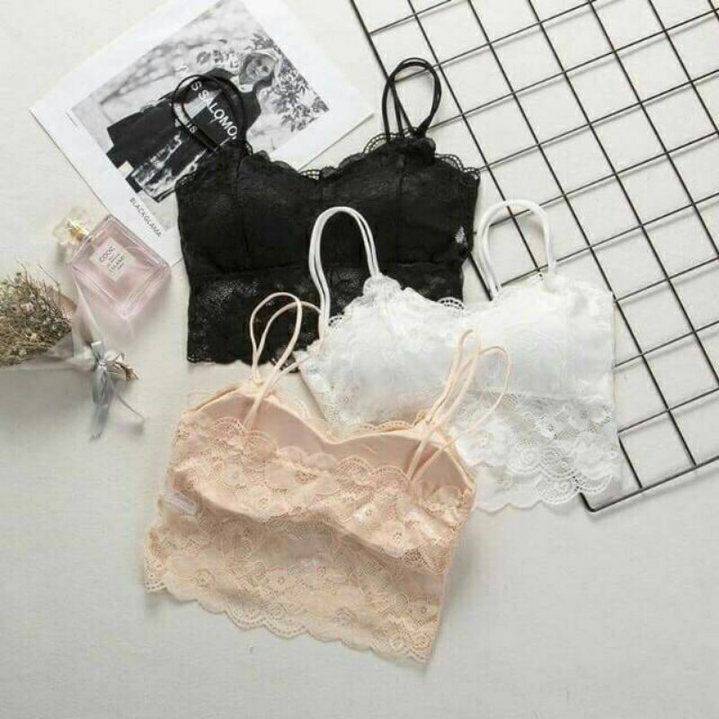 Áo Lót Bra Nữ Ren Hoa 2 Dây Chất Đẹp Cao Cấp { Bán Sỉ }