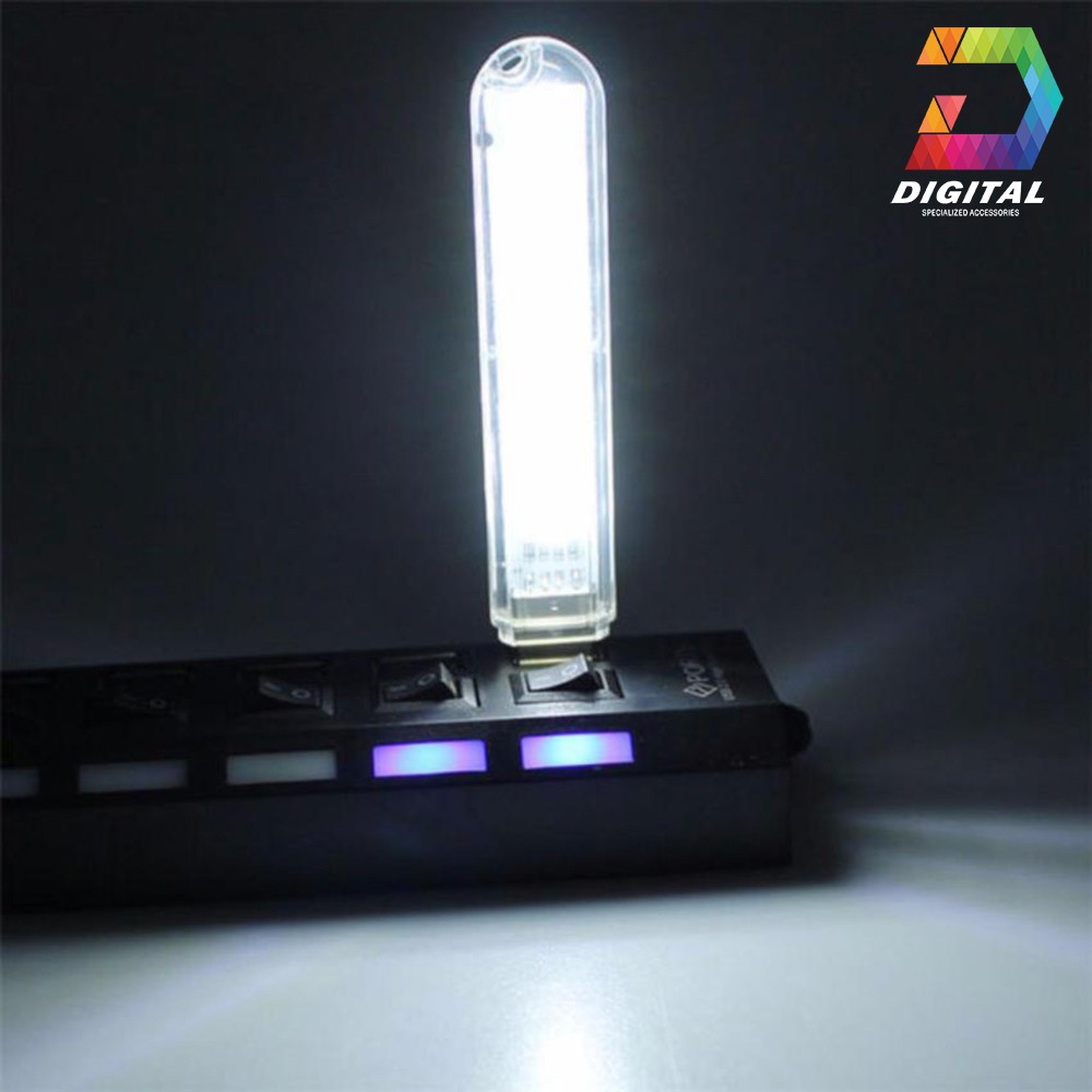 Combo 2 Đèn Led Mini 8 Bóng Siêu Sáng Cổng USB