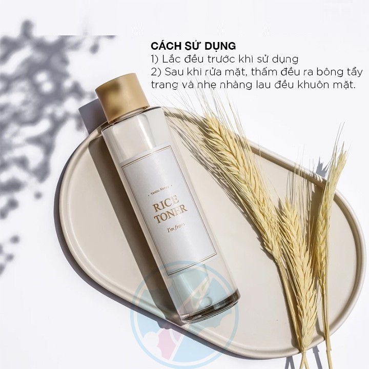 Nước Hoa Hồng I'm from Chiết Xuất Gạo Dưỡng Sáng Da 150ml Rice Toner