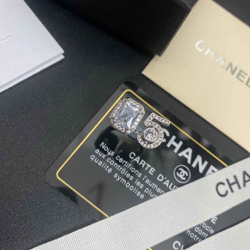 Nhẫn CC mạ vàng/bạc 925 sáng tạo phong cách Hàn Quốc thời trang cá tính cho nữ