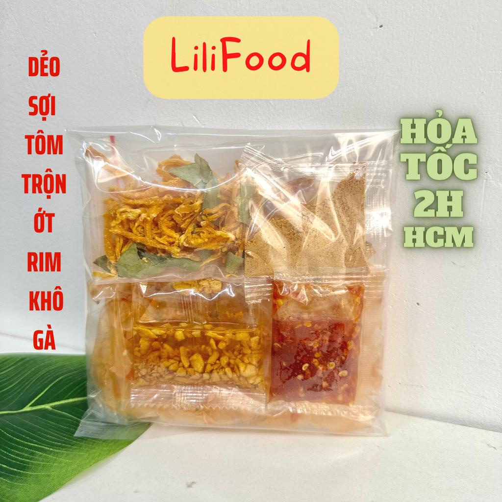 Bánh Dẻo Sợi Tôm Trộn Ớt Rim Mật Ong Dầu Tỏi Khô Gà/Tỏi Bò Siêu Ngon-Lilifood