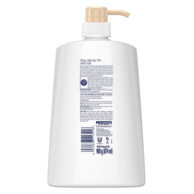 Dầu gội Dove phục hồi hư tổn 880g | BigBuy360 - bigbuy360.vn