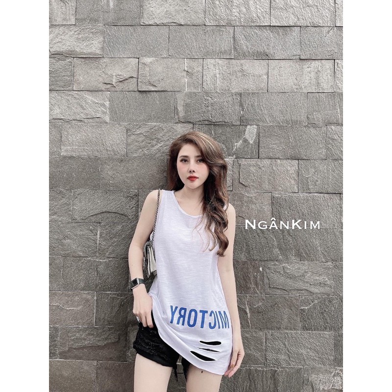 ÁO BA LỖ CHỮ MICTORY 4 MÀU CHO NỮ | BigBuy360 - bigbuy360.vn